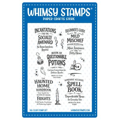 Whimsy Stamps Stempel - Spell Book Potions